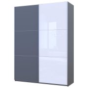 Шкаф купе G-Caiser Графит Графит 1 ДСП / 1 стекло / 3 части 180х60х240 Шкаф купе G-Caiser Графит Графит 1 ДСП / 1 стекло / 3 части 180х60х240