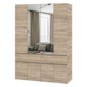 Шкаф с зеркалом "Брайт" 1600 x 520х2000 h . Дуб сонома