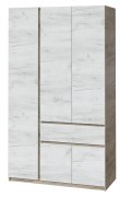 Шкаф "Брайт" 1221х520х2000 h . Дуб крафт серый / Дуб крафт белый (Телескоп. направ. левостор.) Шкаф "Брайт" 1221х520х2000 h . Дуб крафт серый / Дуб крафт белый (Телескоп. направ. левостор.)
