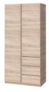 Шкаф "Брайт" 1000х520х2000 h . Дуб сонома (Телескопические направляющие) Шкаф "Брайт" 1000х520х2000 h . Дуб сонома (Телескопические направляющие)