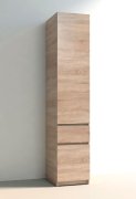 Шкаф-пенал "Брайт" 400х520х2000 h . Дуб сонома (Телескопичес. направл.)