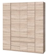 Шкаф с антресолью "Брайт" 2221х520х2400 h . Дуб сонома (левосторонний)