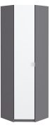 Угловой распашной шкаф для одежды "Тетрис" 620х620х2000 h Мастер Форм . Антрацит/Белый Угловой распашной шкаф для одежды "Тетрис" 620х620х2000 h Мастер Форм . Антрацит/Белый