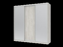 Шкаф купе Сити Лайт Белое дерево 1 ДСП / 2 Зеркала 225х60х225 Шкаф купе Сити Лайт Белое дерево 1 ДСП / 2 Зеркала 225х60х225