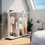 Гардеробна стійка Д3 Білий 130х40.6х121