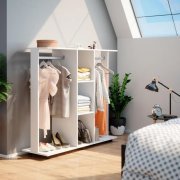 Гардеробная стойка Д3 Білий 130х40.6х121