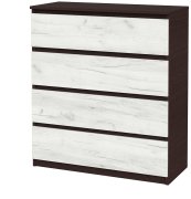 Комод "Брайт" 900х376х950 h . Венге магия / Дуб крафт белый (телескопические направляющие)