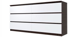 Комод "Брайт" 1500х376х730 h .Венге магия / белый (телескопические направляющие)