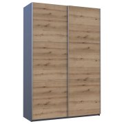 Шкаф купе G-Caiser Графит Дуб Евок 2 ДСП 160х60х240