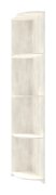 Угловой элемент для шкафа купе  Сити Лайт Белое дерево 60х30х225
