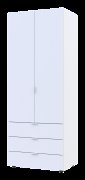 Распашной шкаф для одежды Гелар Белый 2 ДСП 77,5х49,5х203,4 Распашной шкаф для одежды Гелар Белый 2 ДСП 77,5х49,5х203,4