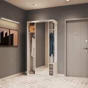 Прихожая City One Door Белый 1 Зеркало 110х45х210