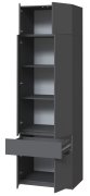 Шкаф с полками и антресолью "Брайт" 800х520х2400 h . Антрацит Шкаф с полками и антресолью "Брайт" 800х520х2400 h . Антрацит