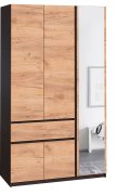 Шкаф с зеркалом "Брайт" 1221х520х2000 h . Венге магия / Дуб крафт золотой (правосторонний) Шкаф с зеркалом "Брайт" 1221х520х2000 h . Венге магия / Дуб крафт золотой (правосторонний)