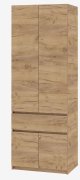 Шкаф "Брайт" 800х520х2000 h . Дуб крафт золотой (Телескопические направляющие) Шкаф "Брайт" 800х520х2000 h . Дуб крафт золотой (Телескопические направляющие)