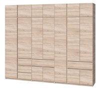 Шкаф с антресолью "Брайт" 3021х520х2400 h . Дуб сонома (Телескопические направляющие) Шкаф с антресолью "Брайт" 3021х520х2400 h . Дуб сонома (Телескопические направляющие)