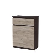 Тумба-комод "Брайт" 700х376х950 h . Венге магия / Дуб крафт серый (телескопичис. направляющие)