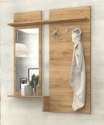 Вешалка с зеркалом "Брайт" 900х140х1110 h Дуб крафт золотой (левосторонняя) Вешалка с зеркалом "Брайт" 900х140х1110 h Дуб крафт золотой (левосторонняя)