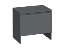 Тумба для обуви "Брайт" 550х376х500 h . Антрацит (телескопические направляющие)