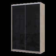 Шкаф купе Сити Лайт Слим Дуб Сонома Стекло Черное 150х60х225 Шкаф купе Сити Лайт Слим Дуб Сонома Стекло Черное 150х60х225