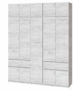 Шкаф с антресолью "Брайт" 2021х520х2400 h . Дуб крафт белый Шкаф с антресолью "Брайт" 2021х520х2400 h . Дуб крафт белый