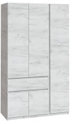 Шкаф "Брайт" 1221х520х2000 h . Дуб крафт белый (Телескопичес. направляющие, правосторонний) Шкаф "Брайт" 1221х520х2000 h . Дуб крафт белый (Телескопичес. направляющие, правосторонний)
