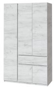 Шкаф "Брайт" 1221х520х2000 h . Дуб крафт белый (Телескопичес. направляющие, левосторонний) Шкаф "Брайт" 1221х520х2000 h . Дуб крафт белый (Телескопичес. направляющие, левосторонний)