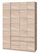 Шкаф с антресолью "Брайт" 1800х520х2400 h . Дуб сонома (Телескопические направляющие) Шкаф с антресолью "Брайт" 1800х520х2400 h . Дуб сонома (Телескопические направляющие)