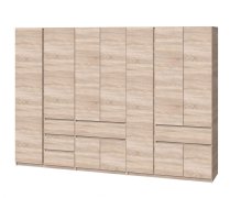 Шкаф "Брайт" 3021х520х2000 h . Дуб сонома (Телескопические направляющие, левостороний)