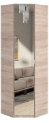 Угловой распашной шкаф с зеркалом для одежды "Тетрис" 620х620х2000 h Мастер Форм . Дуб сонома Угловой распашной шкаф с зеркалом для одежды "Тетрис" 620х620х2000 h Мастер Форм . Дуб сонома