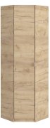 Угловой распашной шкаф для одежды "Тетрис" 620х620х2000 h Мастер Форм . Дуб крафт золотой Угловой распашной шкаф для одежды "Тетрис" 620х620х2000 h Мастер Форм . Дуб крафт золотой