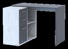 Офисный стол T8 Белое дерево/Графит 100х83х75