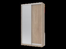 Шкаф купе Сити Лайт Дуб Cонома 1 ДСП / 1 Зеркало 120х45х225 Шкаф купе Сити Лайт Дуб Cонома 1 ДСП / 1 Зеркало 120х45х225