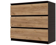 Комод "Брайт" 800х376х730 h . Венге магия / Дуб крафт золотой (телескопические направляющие)