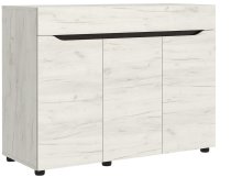 Комод для одежды "Аякс" 1200х376х900 мм . Дуб крафт белый/венге магия