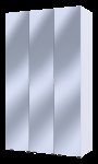 Комплект Гелар Белый 3 Зеркала 117х49.5х203.4