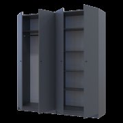 Комплект Промо с полками Графит 2+2 ДСП 180х48х204 Комплект Промо с полками Графит 2+2 ДСП 180х48х204