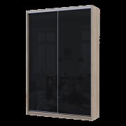 Шкаф купе Сити Лайт Слим Дуб Сонома Стекло Черное 150х45х225 Шкаф купе Сити Лайт Слим Дуб Сонома Стекло Черное 150х45х225