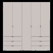 Распашной шкаф для одежды Гелар комплект Кашемир 2+3 ДСП 193.7х49.5х203.4 Распашной шкаф для одежды Гелар комплект Кашемир 2+3 ДСП 193.7х49.5х203.4