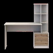 Офисный стол Т7 Кашемир/Дуб Эвок 136х55х138