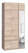 Шкаф с антресолью и зеркалом "Брайт" 1221х520х2400 h . Дуб сонома (правосторонний) Шкаф с антресолью и зеркалом "Брайт" 1221х520х2400 h . Дуб сонома (правосторонний)