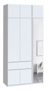 Шкаф с антресолью и зеркалом "Брайт" 1221х520х2400 h . Белый (правосторонний) Шкаф с антресолью и зеркалом "Брайт" 1221х520х2400 h . Белый (правосторонний)