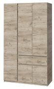 Шкаф "Брайт" 1221х520х2000 h . Дуб крафт серый (Телескопичес. направляющие, левосторонний) Шкаф "Брайт" 1221х520х2000 h . Дуб крафт серый (Телескопичес. направляющие, левосторонний)