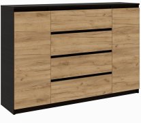 Комод "Брайт" 1392х376х950 h . Венге магия / Дуб крафт золотой (Телескопические направляющие)