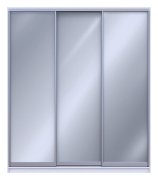 Шкаф купе Сити 24 Белый текстурный 3 Зеркала 208х60х240 Шкаф купе Сити 24 Белый текстурный 3 Зеркала 208х60х240