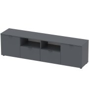 Комод Рон 4 Графит 2 фасада 2 шухляды 180х38х50 Комод Рон 4 Графит 2 фасада 2 шухляды 180х38х50