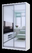 Шкаф купе Сити 24 Белый 2 Зеркала 140х60х240