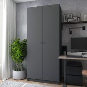 Шкаф для одежды Промо Графит 2 ДСП 90х48х204