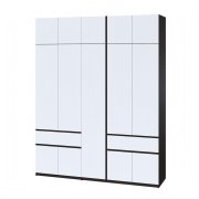 Шкаф с антресолью "Брайт" 2021х520х2400 h . Венге магия / белый Шкаф с антресолью "Брайт" 2021х520х2400 h . Венге магия / белый