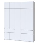 Шкаф с антресолью "Брайт" 2021х520х2400 h . Белый Шкаф с антресолью "Брайт" 2021х520х2400 h . Белый